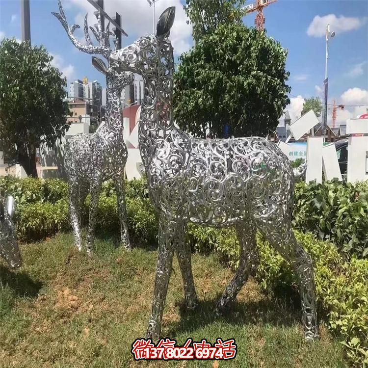 LED梅花鹿雕塑照明，景觀照明設計體驗