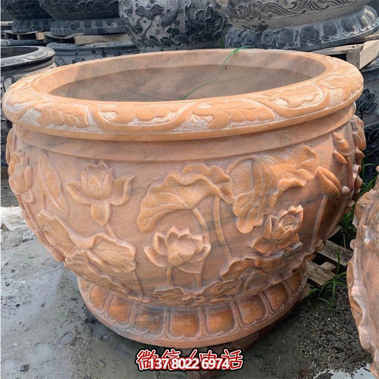 精美仿古大理石石雕擺件，點(diǎn)綴室內(nèi)庭院，完美裝點(diǎn)魚缸