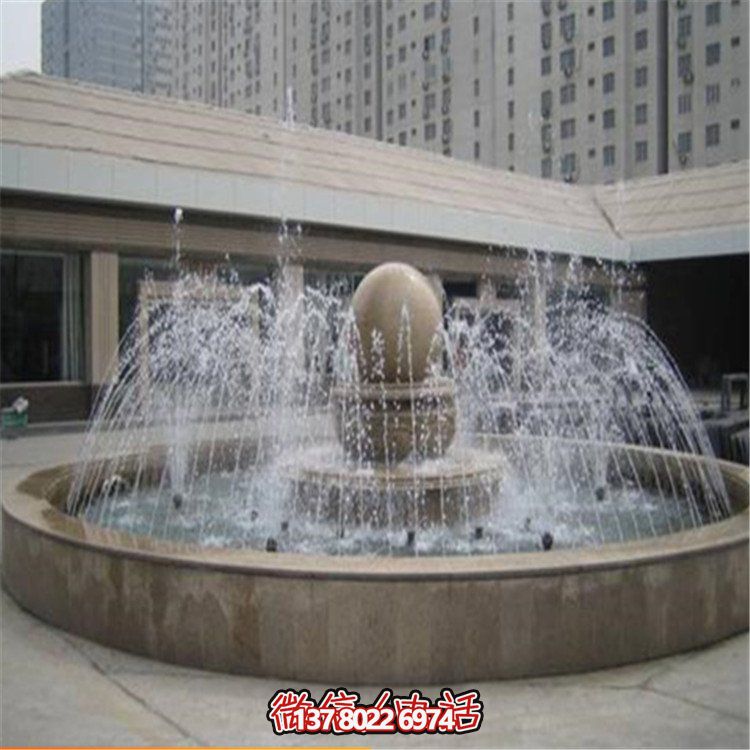 精美中式風(fēng)水球園林雕塑，提升小區(qū)公園噴泉擺放風(fēng)水氣質(zhì)