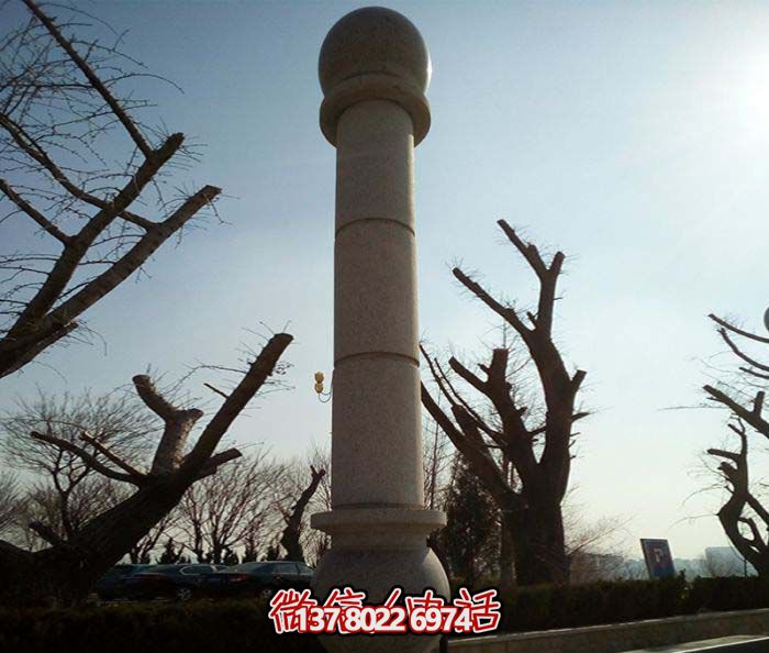 絢麗多彩的大理石雕塑石柱，打造優(yōu)雅秀美的廣場景觀