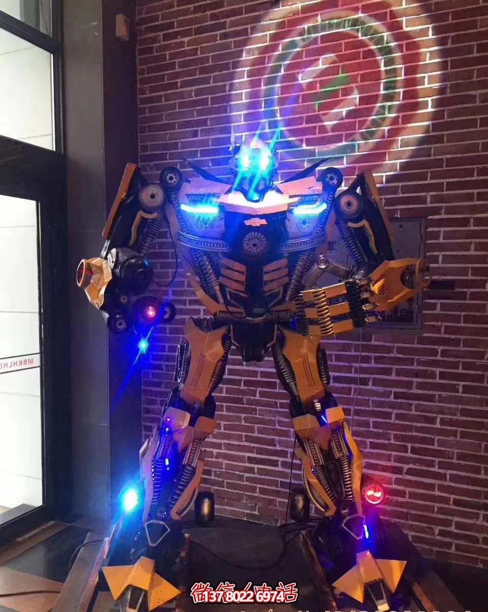 景區(qū)獨特變形金剛機器人不銹鋼雕塑