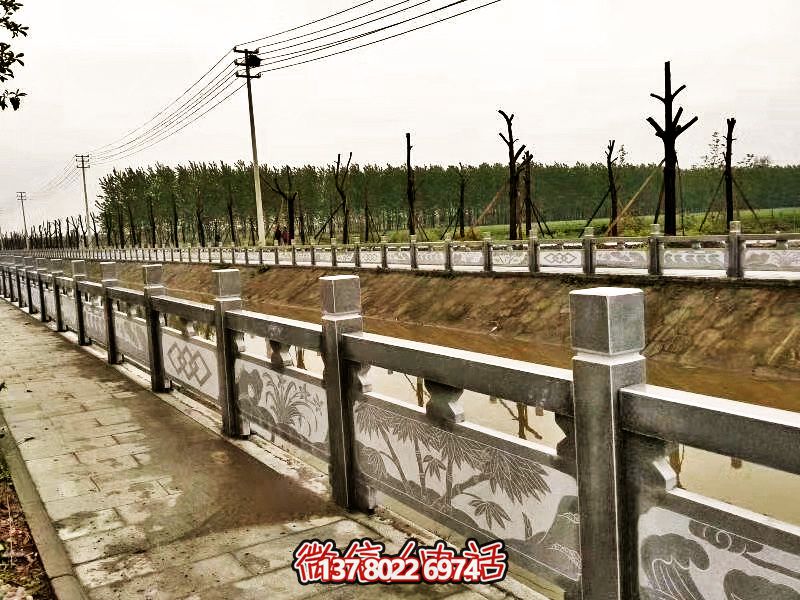 美化城市河道，完美防護(hù)欄桿，大理石裝飾