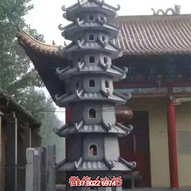 大理石石雕佛塔雕塑，傳承古老文明