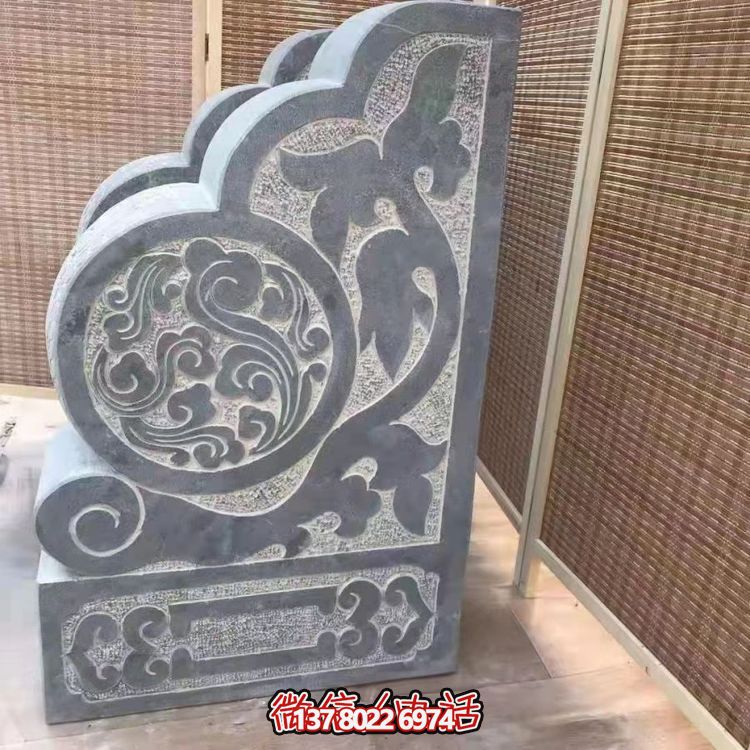 傳統(tǒng)石刻抱鼓，點(diǎn)綴仿古庭院