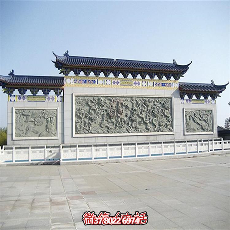 大理石雕刻景觀浮雕、大型影壁壁畫、雕塑藝術(shù)裝置