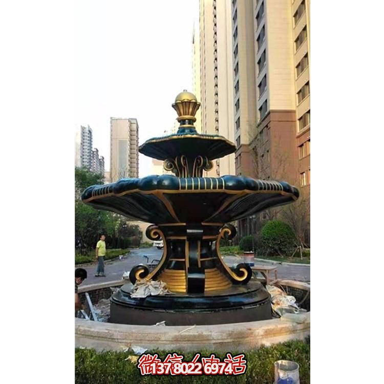 歐式風格石雕大型噴泉雕塑，點綴別墅小區(qū)