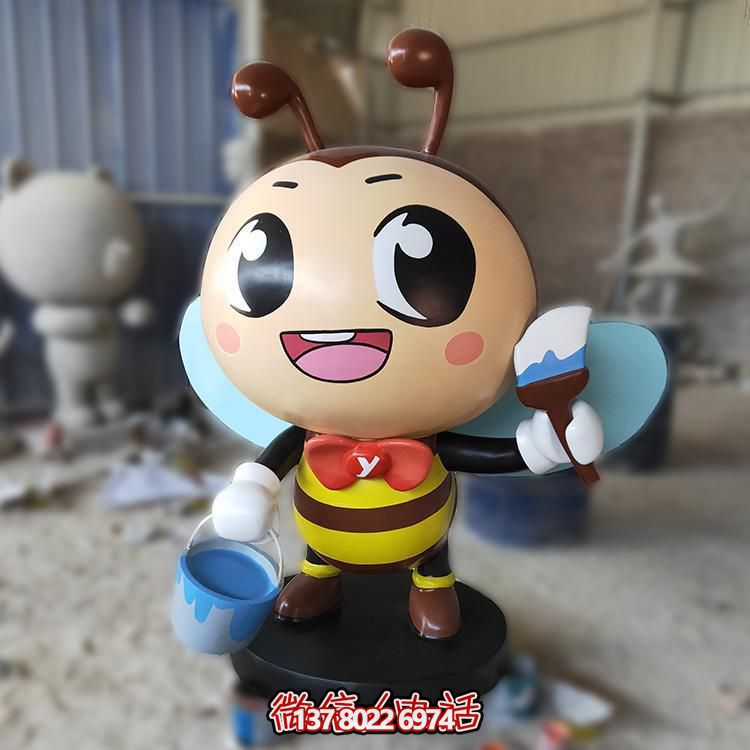 蜜蜂玻璃鋼雕塑，為你的戶外園林景觀增添卡通風采