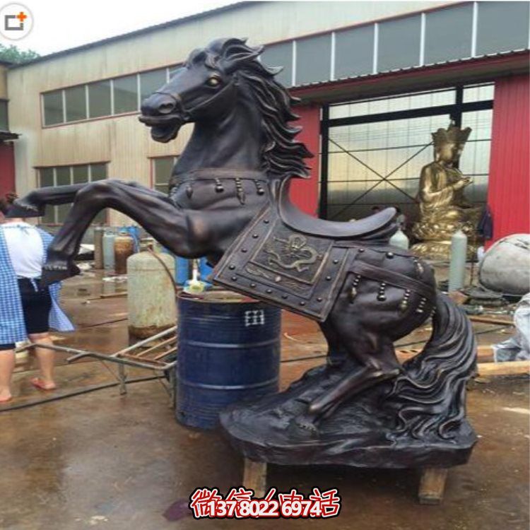 玻璃鋼仿銅戰(zhàn)馬擺件，裝飾你的家