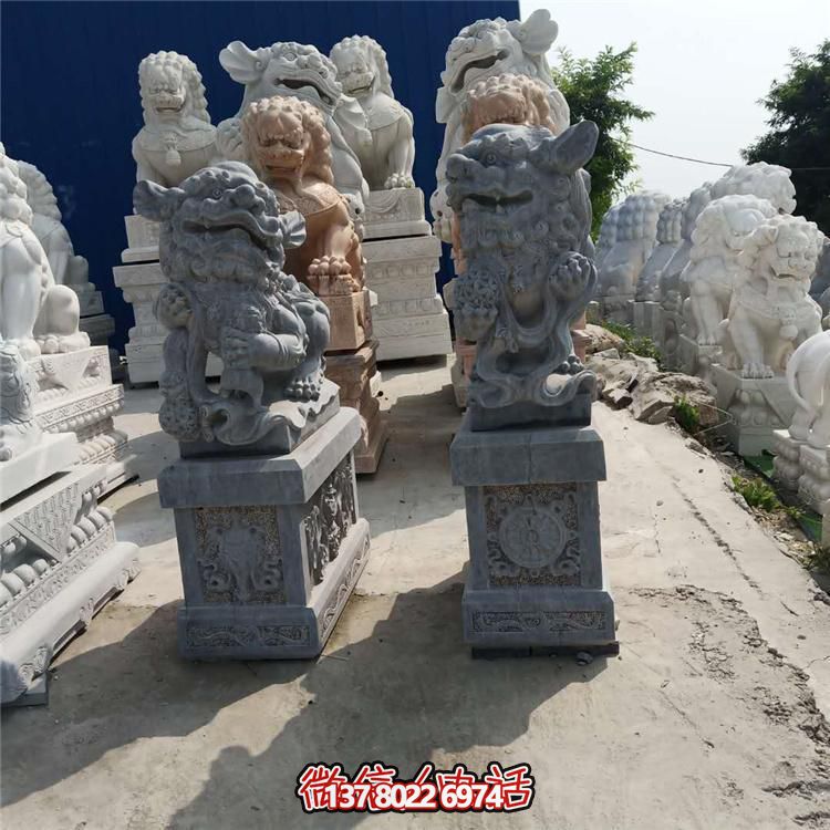 精美獅子大理石石雕，為庭院、公司、門口添彩