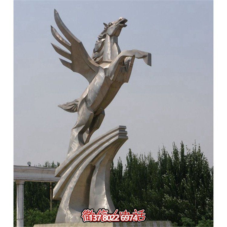 不銹鋼拉絲雕塑，點綴廣場、學校及園林景觀