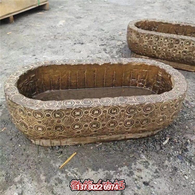 唯美老石槽，給你完美園林景觀