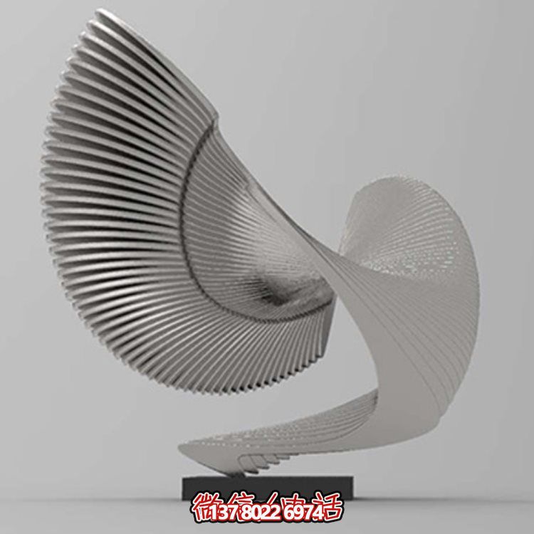 抽象不銹鋼戶外擺件，室內(nèi)創(chuàng)意園林景觀裝飾