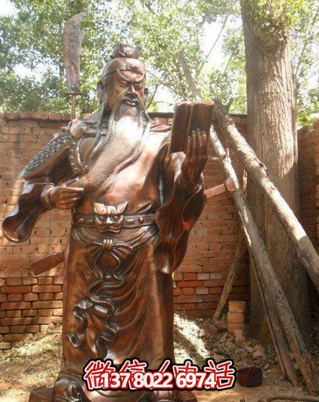 立式大型戶(hù)外關(guān)公雕塑