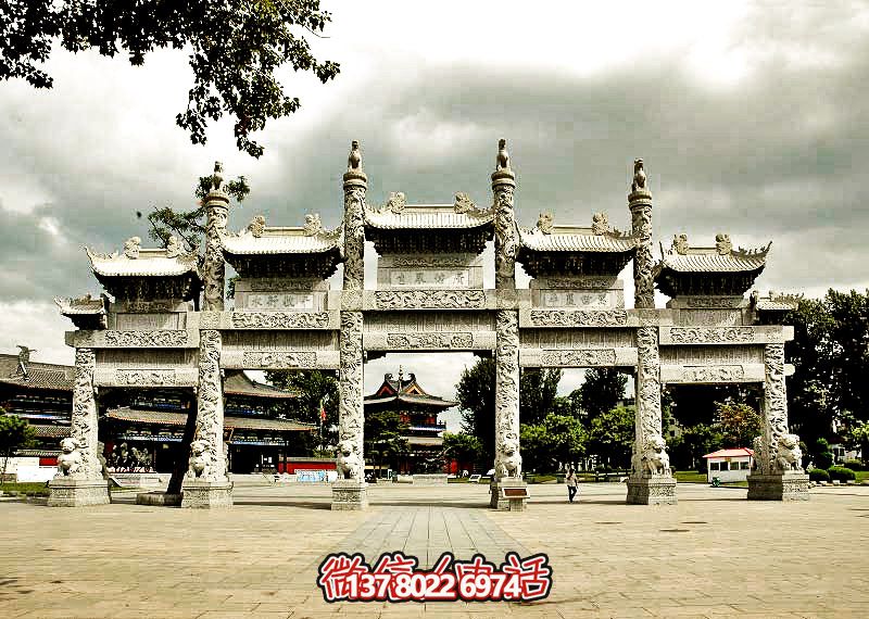 五門浮雕牌坊，美化大型景區(qū)廣場(chǎng)
