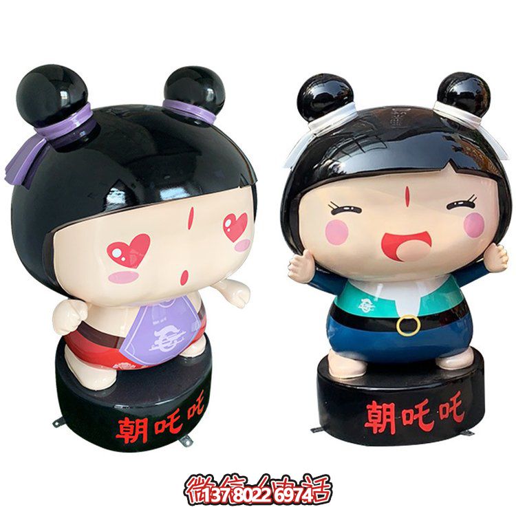 玻璃鋼公仔擺件，精美卡通裝飾品