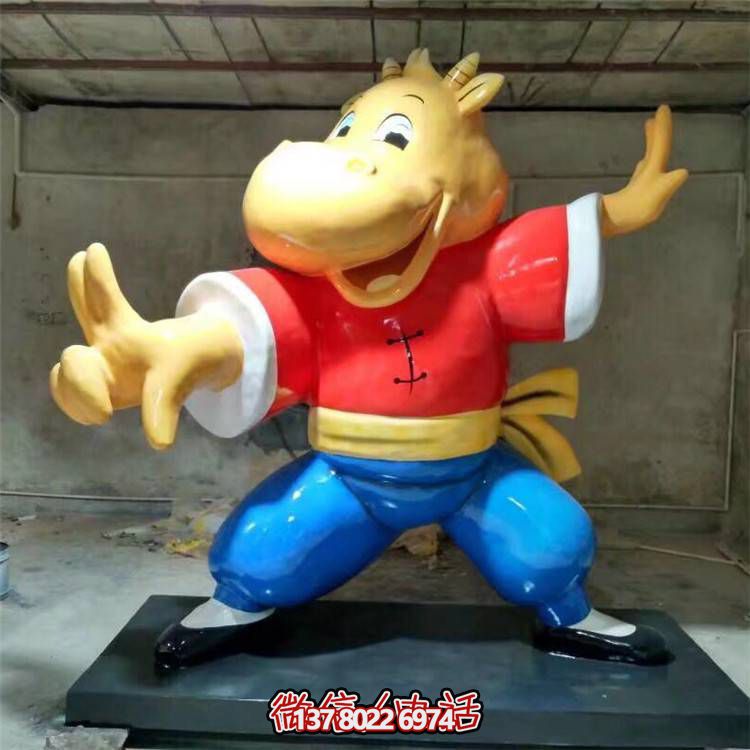 可愛(ài)牛雕塑，點(diǎn)綴商業(yè)、戶外和園林景觀