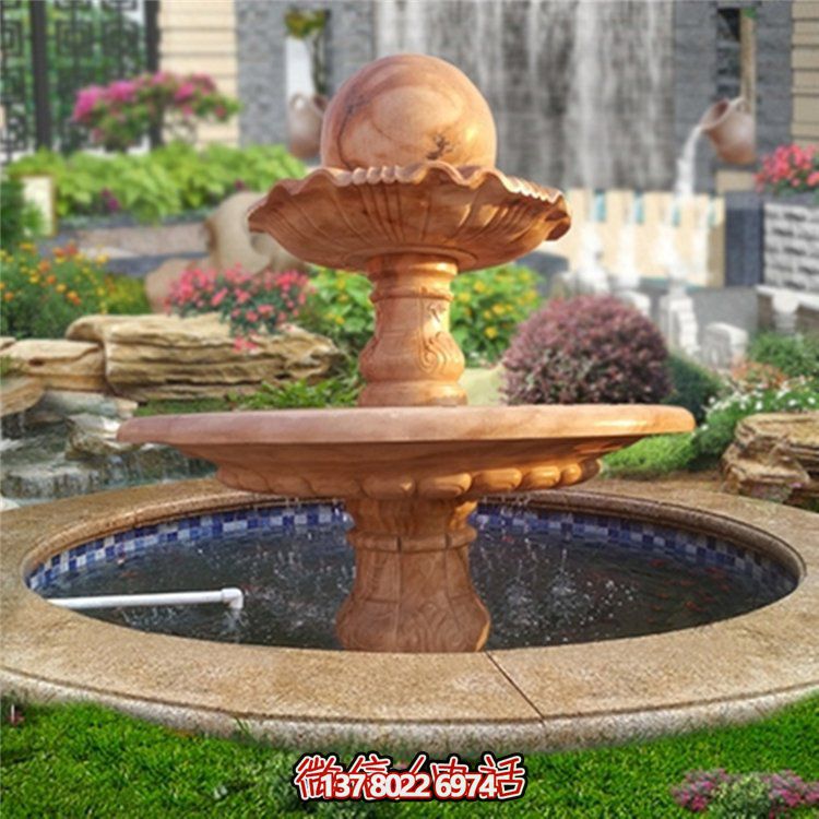 歐式紅色風(fēng)水球裝飾，營(yíng)造美麗晚霞?xì)庀? title=