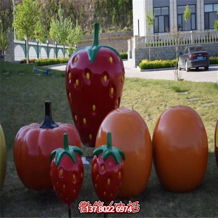 仿真水果玻璃鋼雕塑，景觀小品擺放采摘