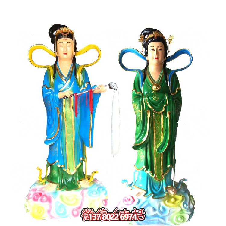 七仙女玻璃鋼雕塑，打造完美園林