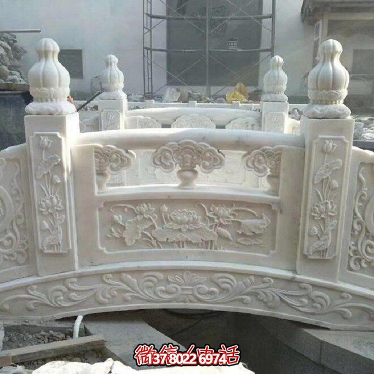 欣賞大理石雕塑的美景，玩轉(zhuǎn)庭院石拱橋