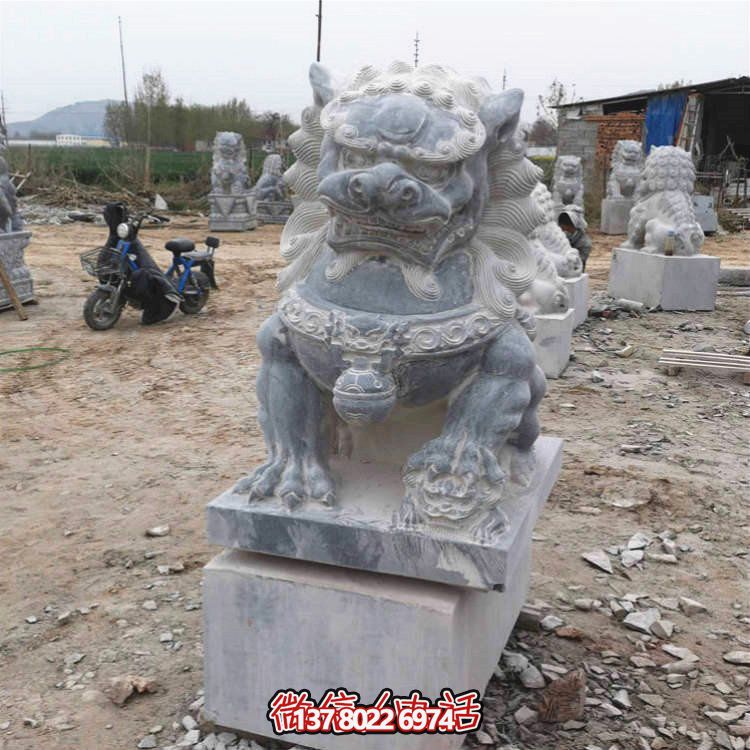 仿古大理石石雕獅子雕塑，為你的園林景觀增添經(jīng)典風(fēng)采