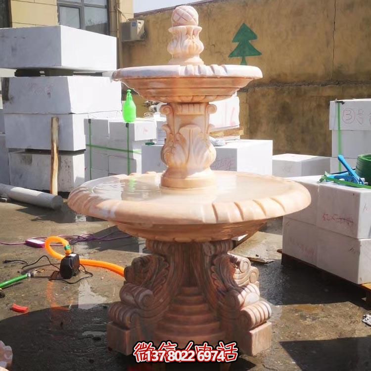 紅色晚霞水景擺件，傳遞溫馨家園溫馨