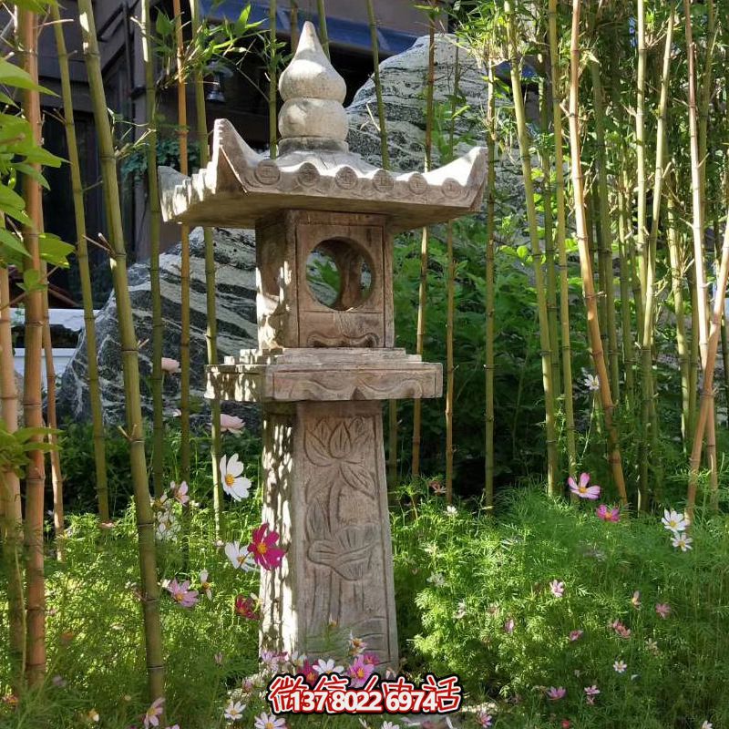 華麗的青石燈籠，點綴你的園林