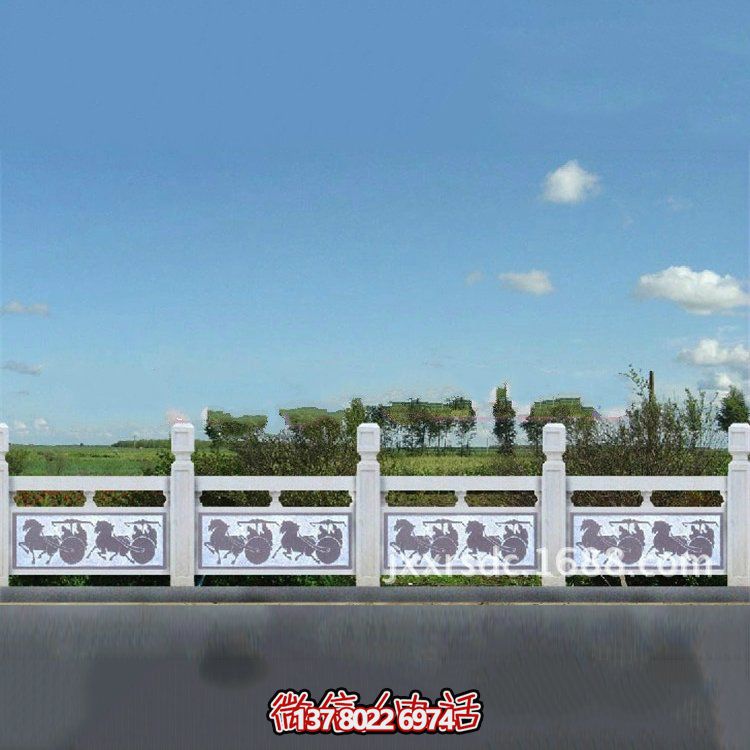 花崗巖石欄板，雕刻多種樣式