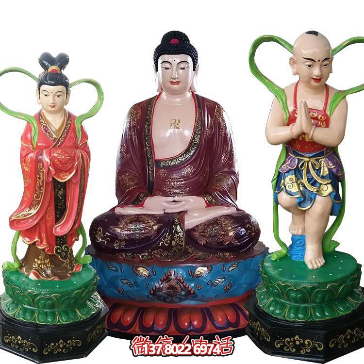 融合玻璃鋼、玻璃、彩繪技術(shù)的戶(hù)外景觀(guān)如來(lái)雕塑