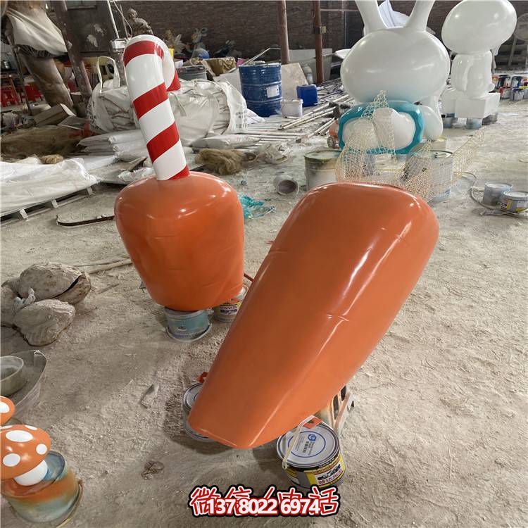 玻璃鋼彩繪抽象雕塑——為公園景觀增添創(chuàng)意靈動(dòng)