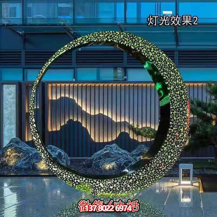 不銹鋼燈光圓環(huán)，營造月亮美景