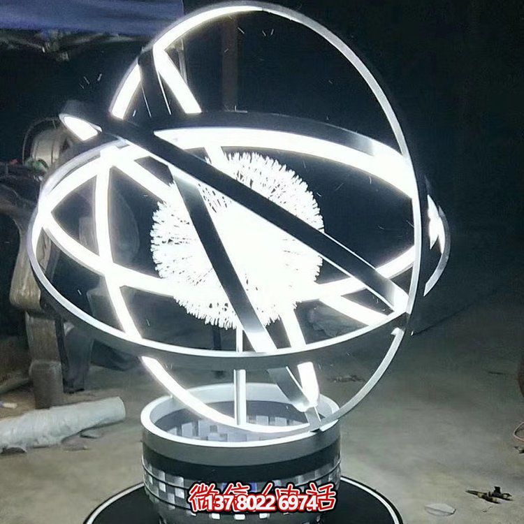 品質(zhì)創(chuàng)意夜晚景觀照明擺件，不銹鋼鏡面裝點(diǎn)室內(nèi)外