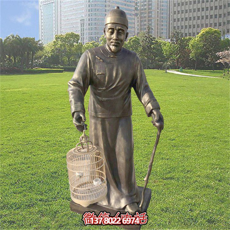 仿古風格玻璃鋼雕像，為公園提供優(yōu)雅的民俗裝飾