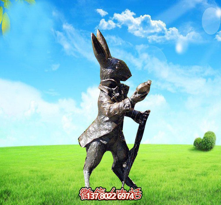 玻璃鋼兔子雕塑，裝飾你的草坪，讓你的個(gè)性閃耀