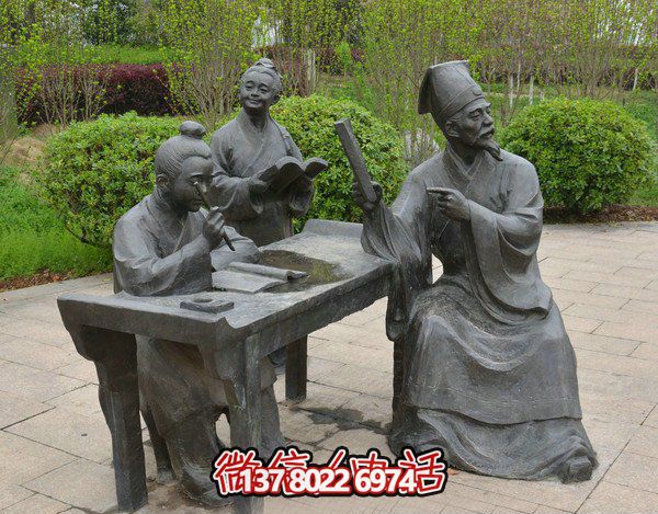 古代庭院景區(qū)，一起讀書、雕塑、感受古風(fēng)