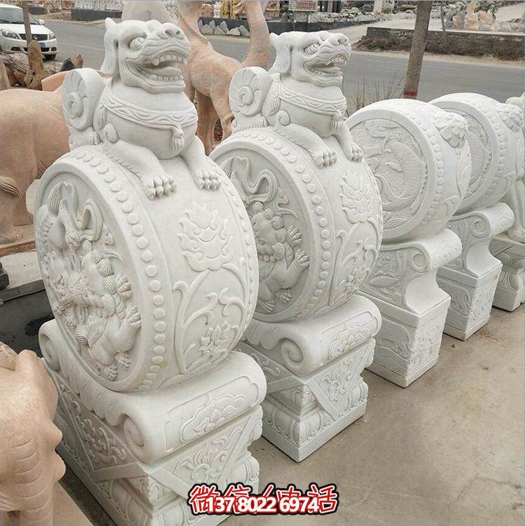 古典庭院大型門(mén)墩抱鼓石擺件