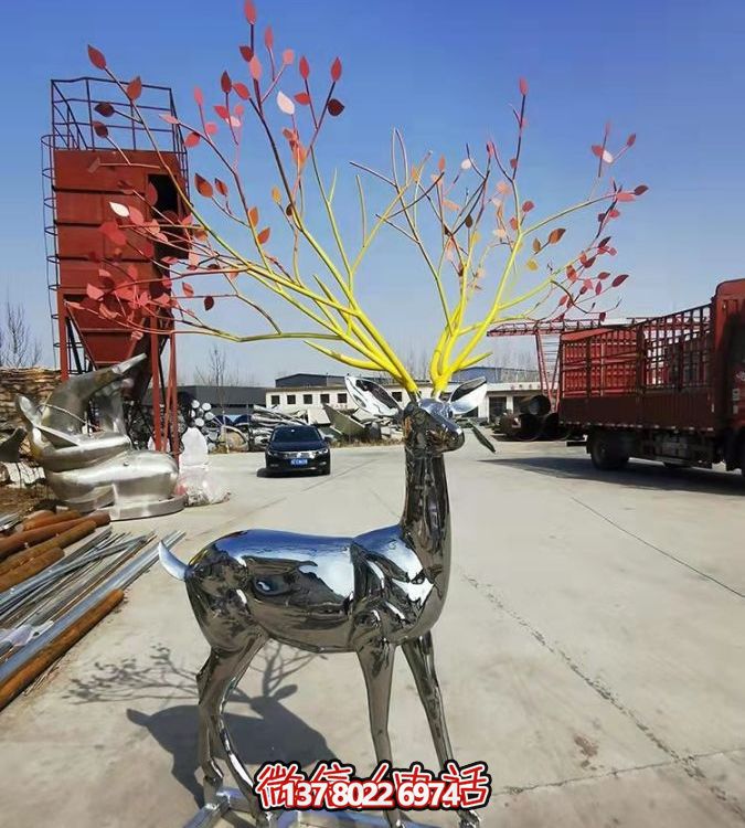 鏡面反射的大型梅花鹿，讓你輕松擁有完美的景觀