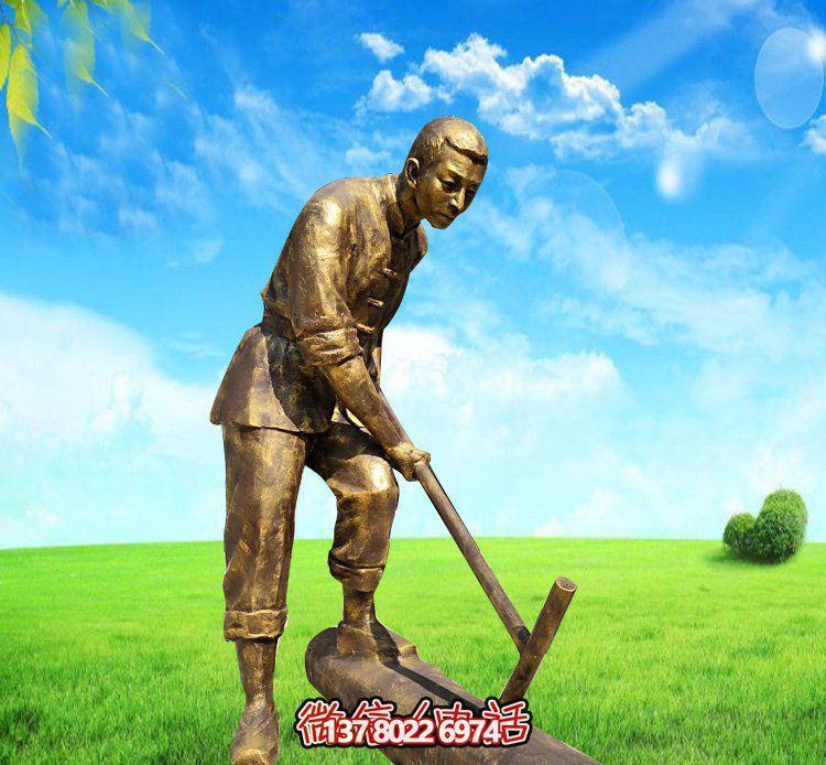 精美的銅雕人物雕塑，點(diǎn)綴花園公園植物園