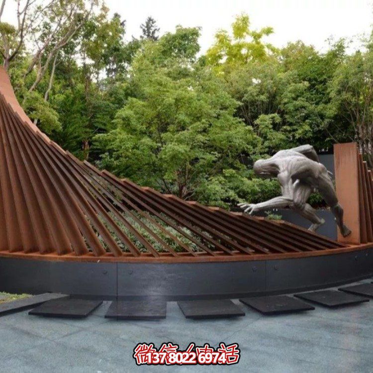 不銹鋼景觀(guān)雕塑，創(chuàng)意裝點(diǎn)公園戶(hù)外園林