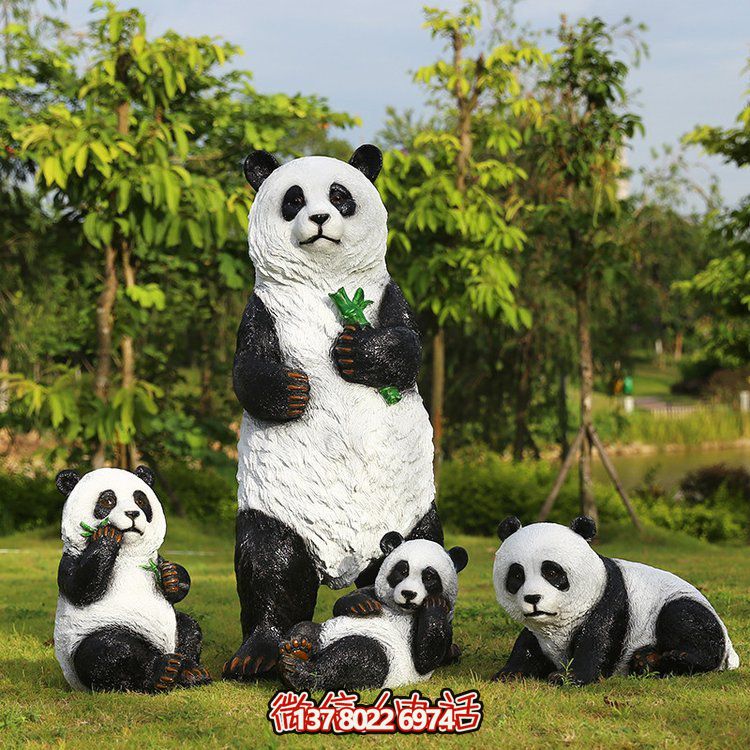 玻璃鋼仿真熊貓，讓動物園的動物更加生動