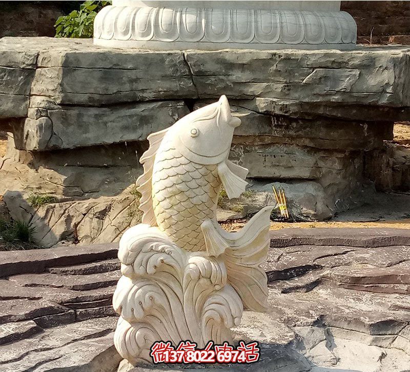 漢白玉石雕塑，點綴公園景觀，增添創(chuàng)意噴水裝置