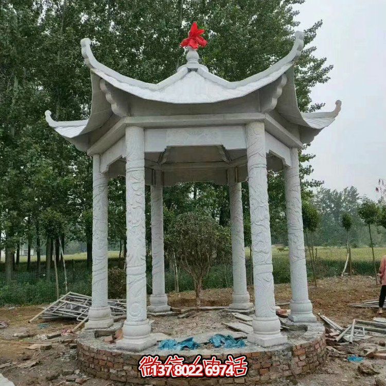 單層石涼亭，讓您擁有完美休閑空間