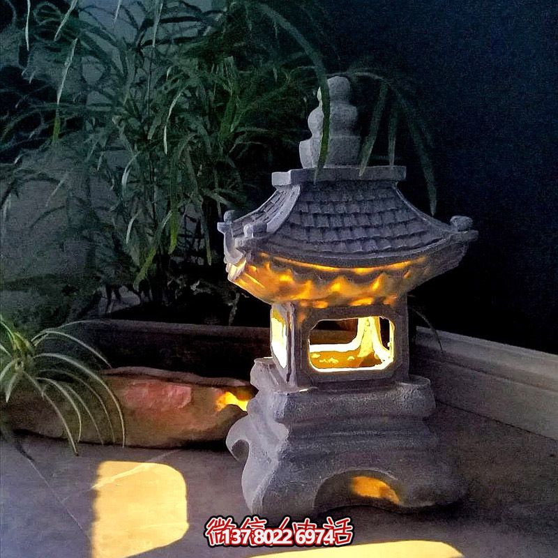 日式風落地宮燈，創(chuàng)意裝飾庭院室內擺件