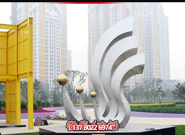 鳳凰不銹鋼雕塑，點(diǎn)亮公園廣場