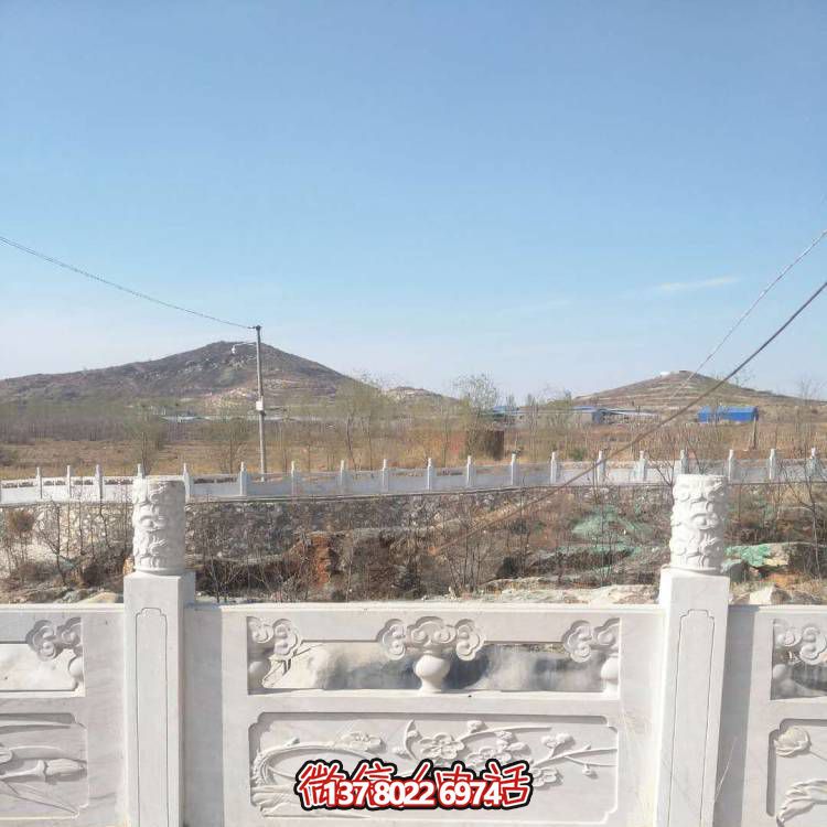 漢白玉防護(hù)欄桿，裝飾美化河道景區(qū)