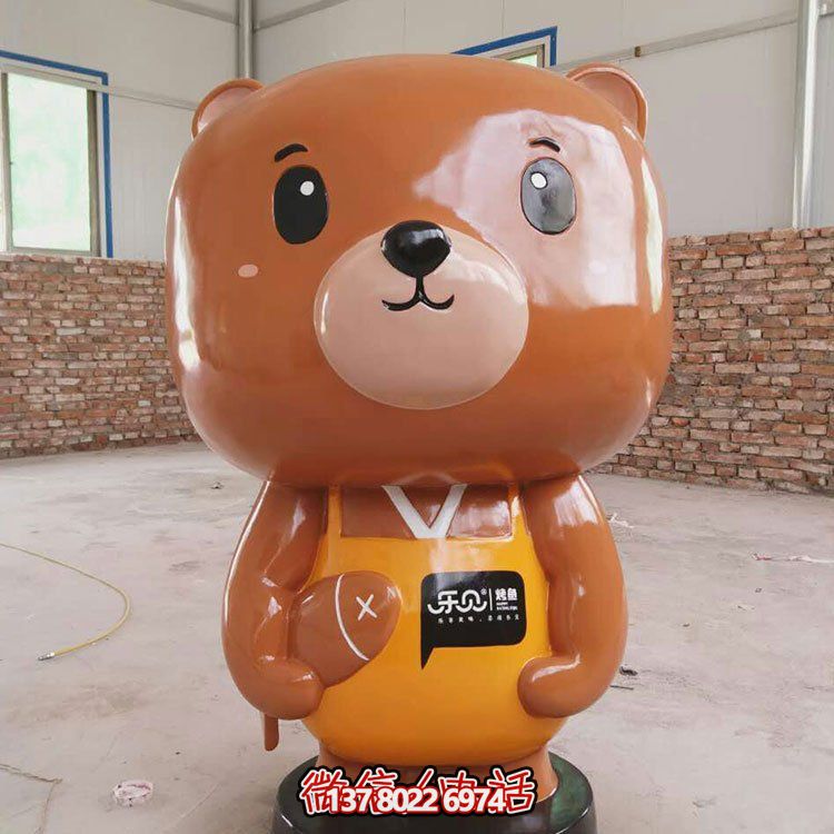 網(wǎng)紅小熊玻璃鋼雕塑，打造完美店鋪裝飾