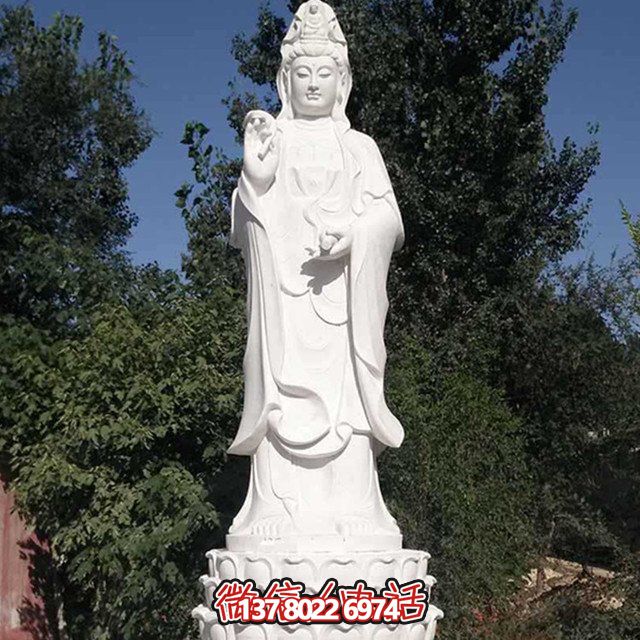 經(jīng)典大理石觀(guān)音雕塑