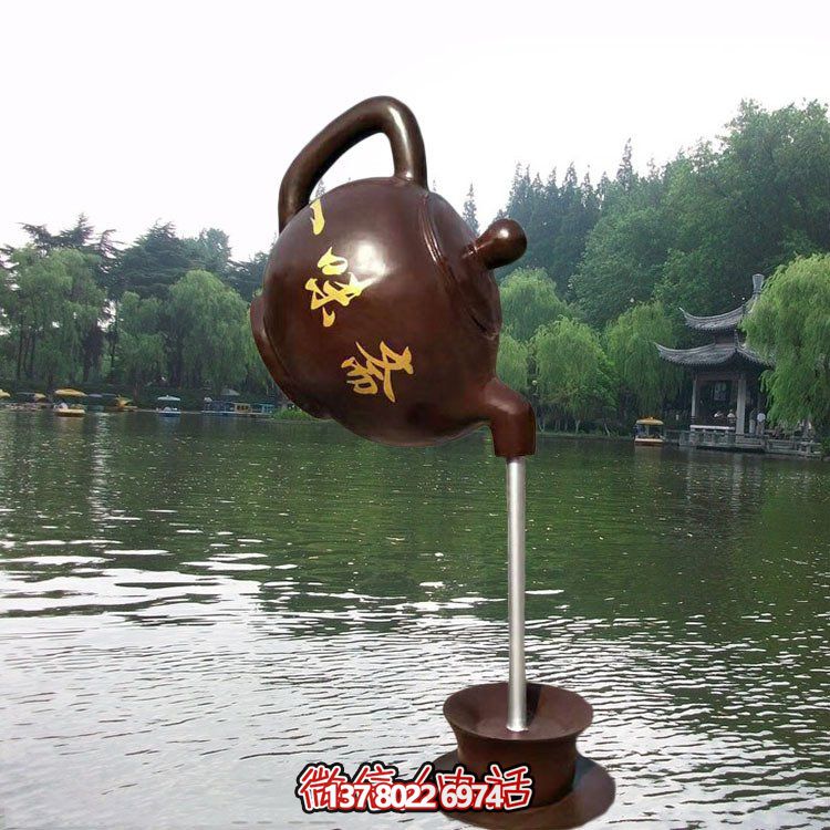 大型仿銅玻璃鋼懸空流水?dāng)[件，點(diǎn)綴園林景觀