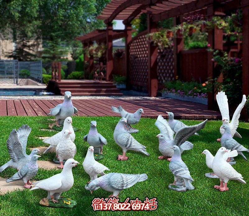 童趣仿真動(dòng)物樹(shù)脂雕塑，打造完美草坪戶外景觀