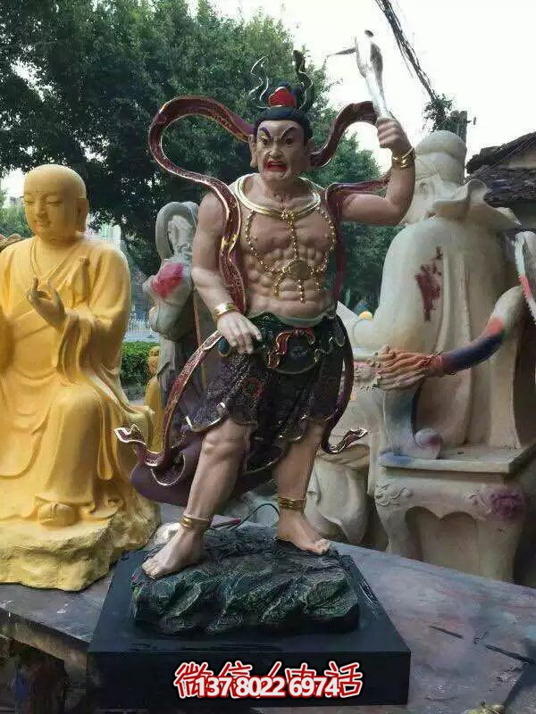 玻璃鋼八大金剛雕塑，護(hù)法神圣的守護(hù)